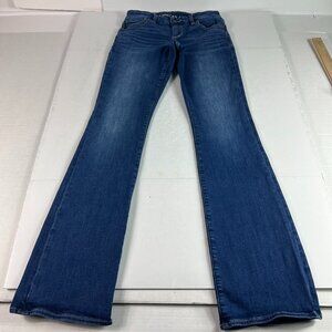 American Eagle Jeans Women's 27x33* Curvy Low Rise Kick Boot Blue Denim Tag 2 L